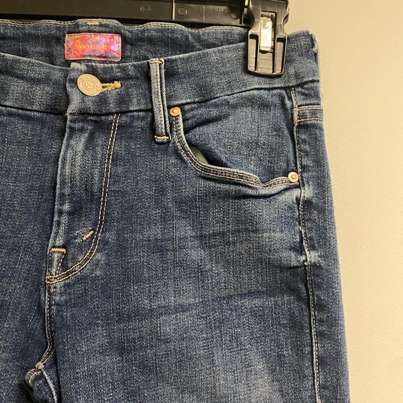 MOTHER Denim The Looker Ankle Fray Jeans Size 26 - Picture 6 of 12